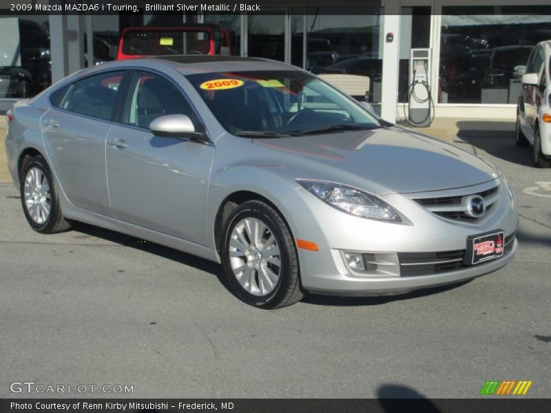 Brilliant Silver Metallic / Black 2009 Mazda MAZDA6 i Touring