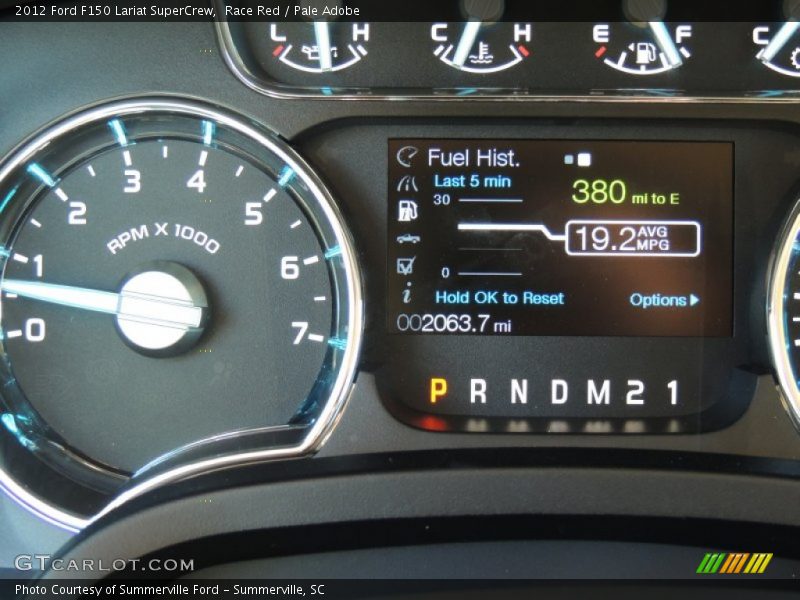 Race Red / Pale Adobe 2012 Ford F150 Lariat SuperCrew