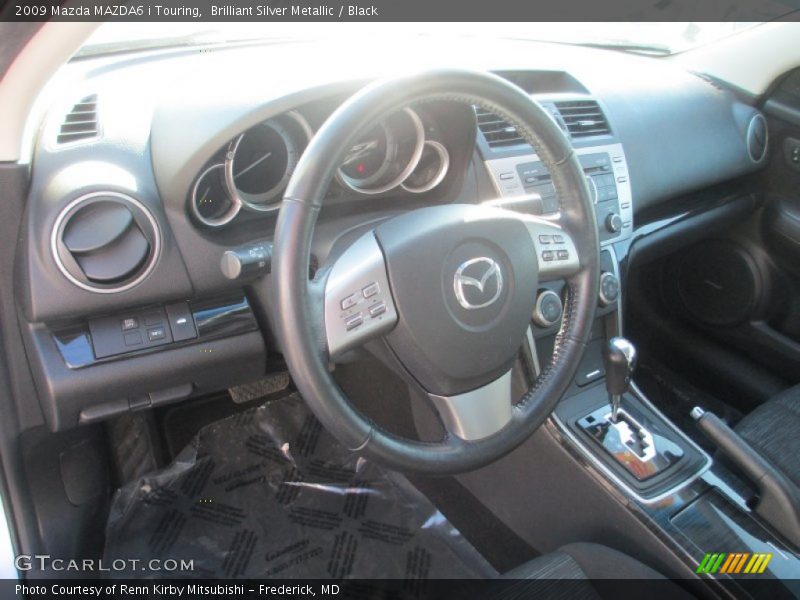 Brilliant Silver Metallic / Black 2009 Mazda MAZDA6 i Touring