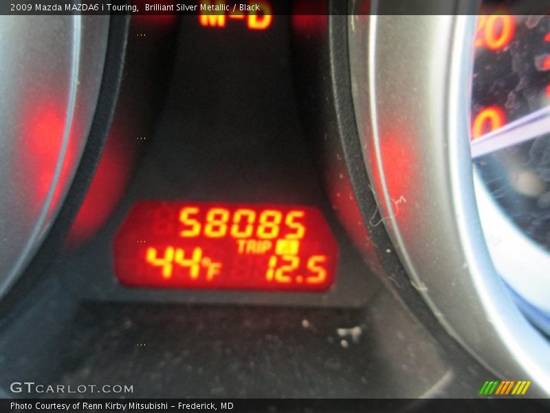 Brilliant Silver Metallic / Black 2009 Mazda MAZDA6 i Touring