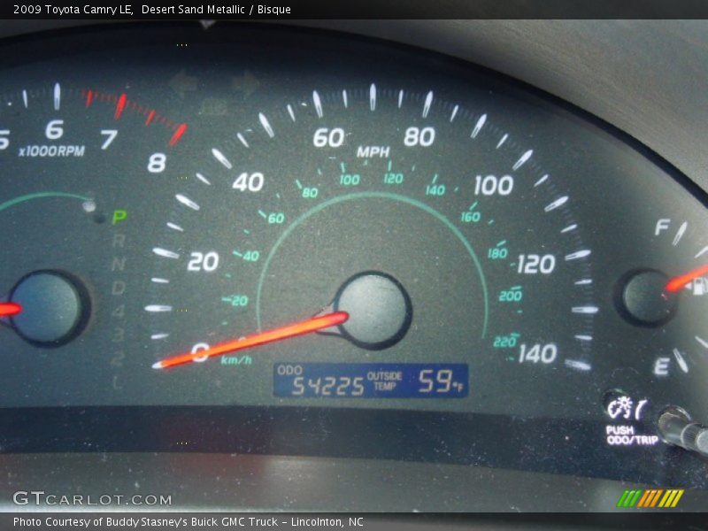 Desert Sand Metallic / Bisque 2009 Toyota Camry LE