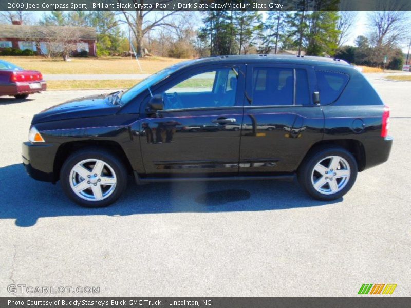 Brilliant Black Crystal Pearl / Dark Slate Gray/Medium Slate Gray 2009 Jeep Compass Sport