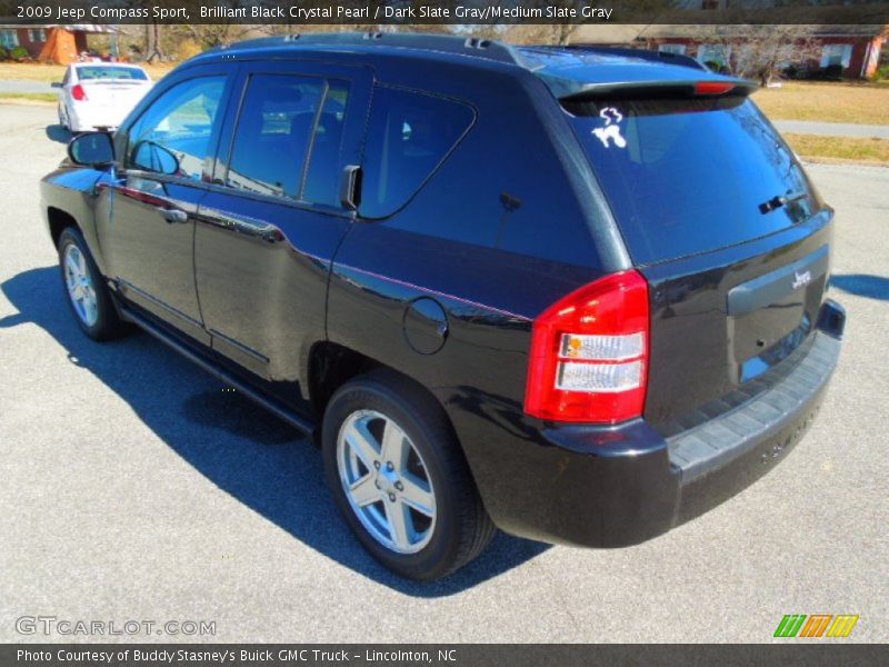Brilliant Black Crystal Pearl / Dark Slate Gray/Medium Slate Gray 2009 Jeep Compass Sport