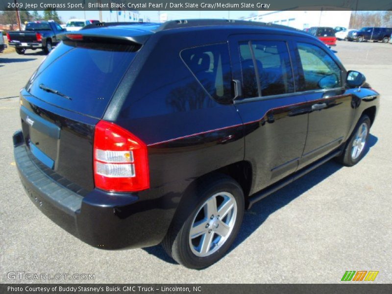 Brilliant Black Crystal Pearl / Dark Slate Gray/Medium Slate Gray 2009 Jeep Compass Sport