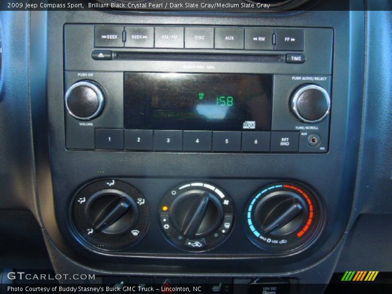 Brilliant Black Crystal Pearl / Dark Slate Gray/Medium Slate Gray 2009 Jeep Compass Sport