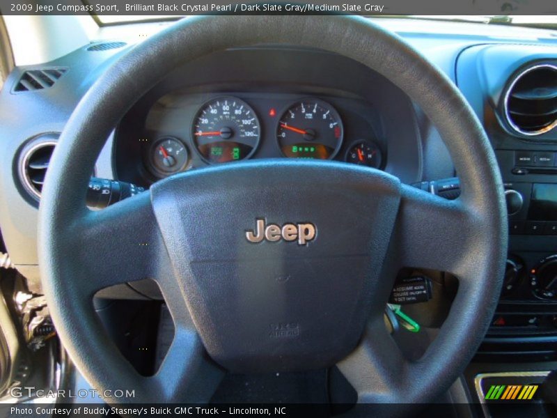 Brilliant Black Crystal Pearl / Dark Slate Gray/Medium Slate Gray 2009 Jeep Compass Sport