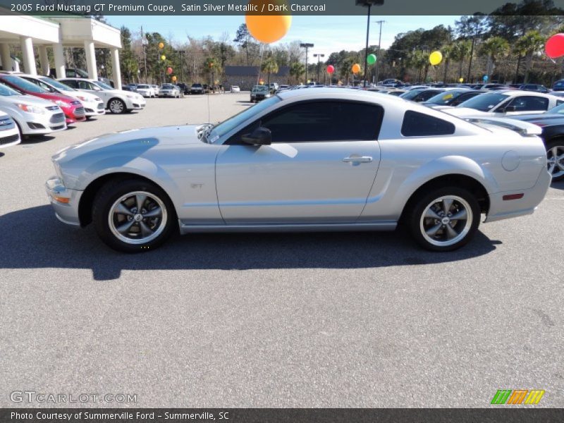Satin Silver Metallic / Dark Charcoal 2005 Ford Mustang GT Premium Coupe