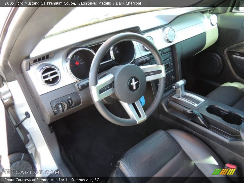 Satin Silver Metallic / Dark Charcoal 2005 Ford Mustang GT Premium Coupe