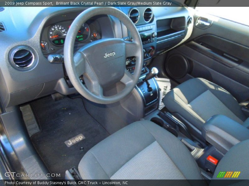 Brilliant Black Crystal Pearl / Dark Slate Gray/Medium Slate Gray 2009 Jeep Compass Sport