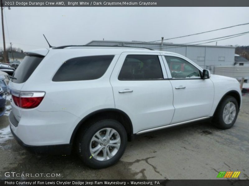 Bright White / Dark Graystone/Medium Graystone 2013 Dodge Durango Crew AWD