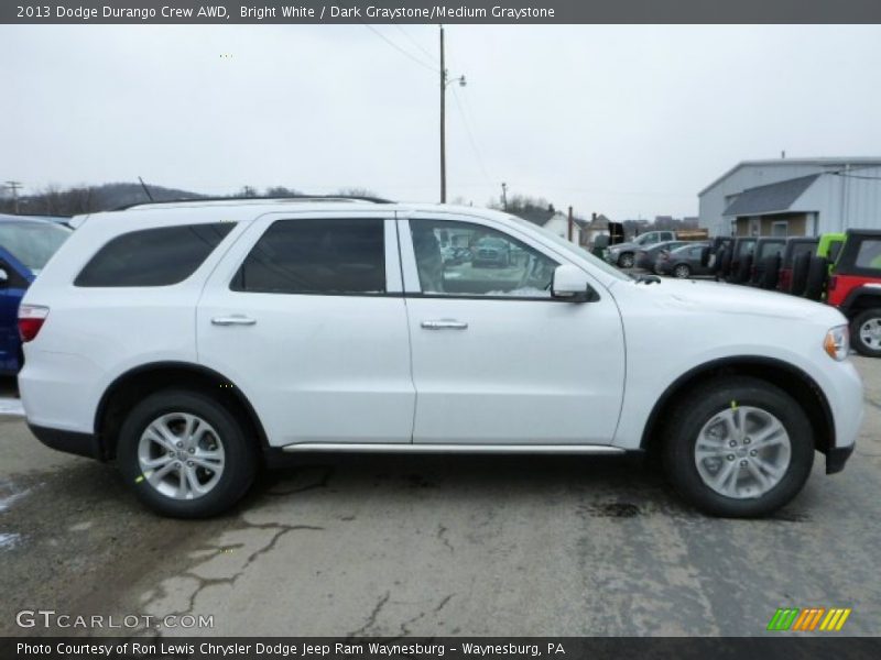 Bright White / Dark Graystone/Medium Graystone 2013 Dodge Durango Crew AWD