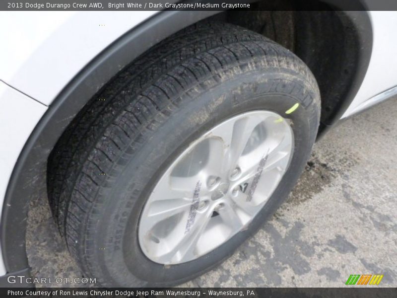 Bright White / Dark Graystone/Medium Graystone 2013 Dodge Durango Crew AWD