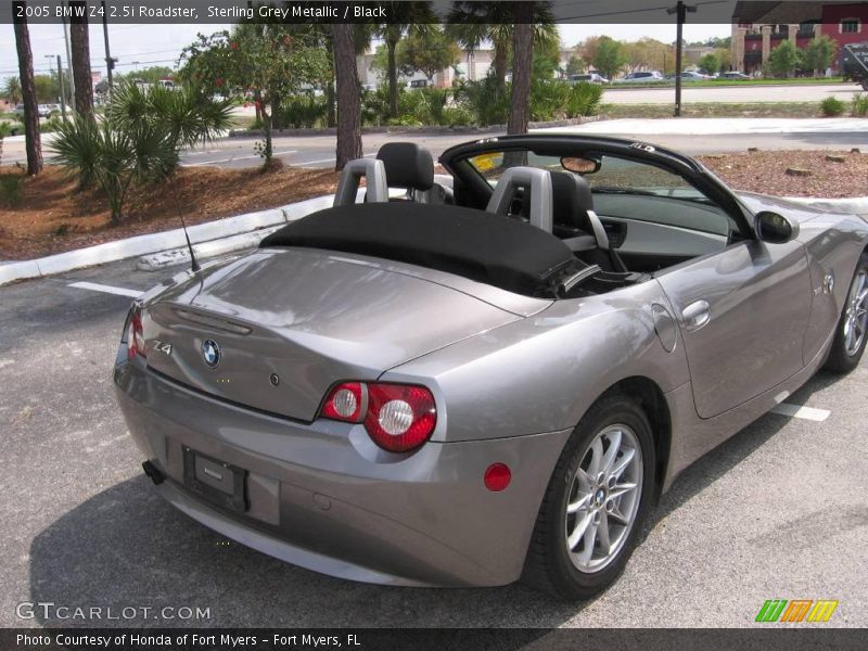 Sterling Grey Metallic / Black 2005 BMW Z4 2.5i Roadster
