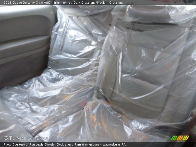 Bright White / Dark Graystone/Medium Graystone 2013 Dodge Durango Crew AWD