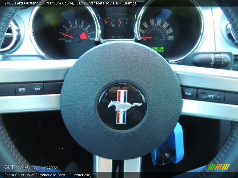 Satin Silver Metallic / Dark Charcoal 2005 Ford Mustang GT Premium Coupe