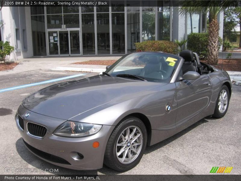 Sterling Grey Metallic / Black 2005 BMW Z4 2.5i Roadster