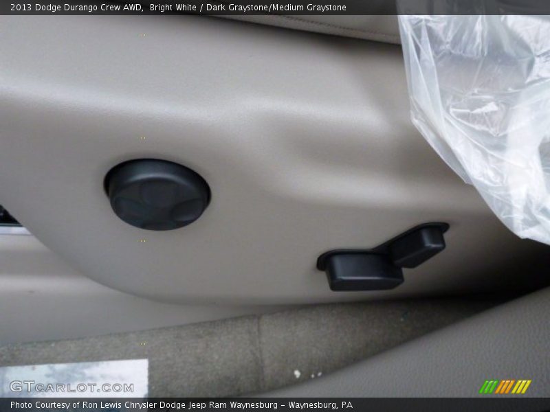 Bright White / Dark Graystone/Medium Graystone 2013 Dodge Durango Crew AWD