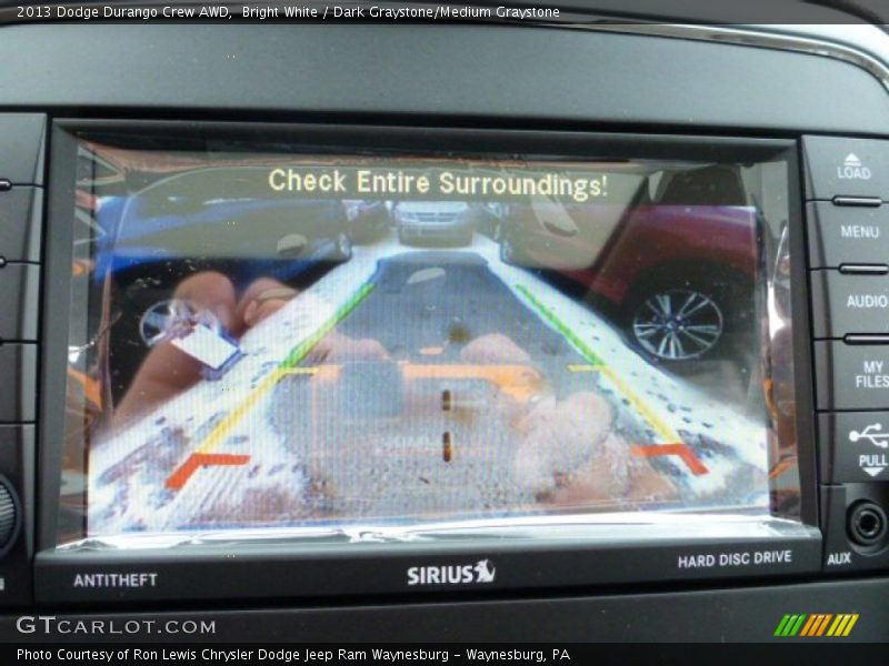 Bright White / Dark Graystone/Medium Graystone 2013 Dodge Durango Crew AWD