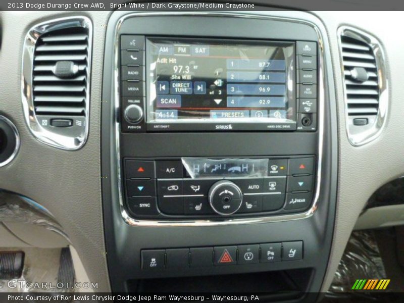 Bright White / Dark Graystone/Medium Graystone 2013 Dodge Durango Crew AWD