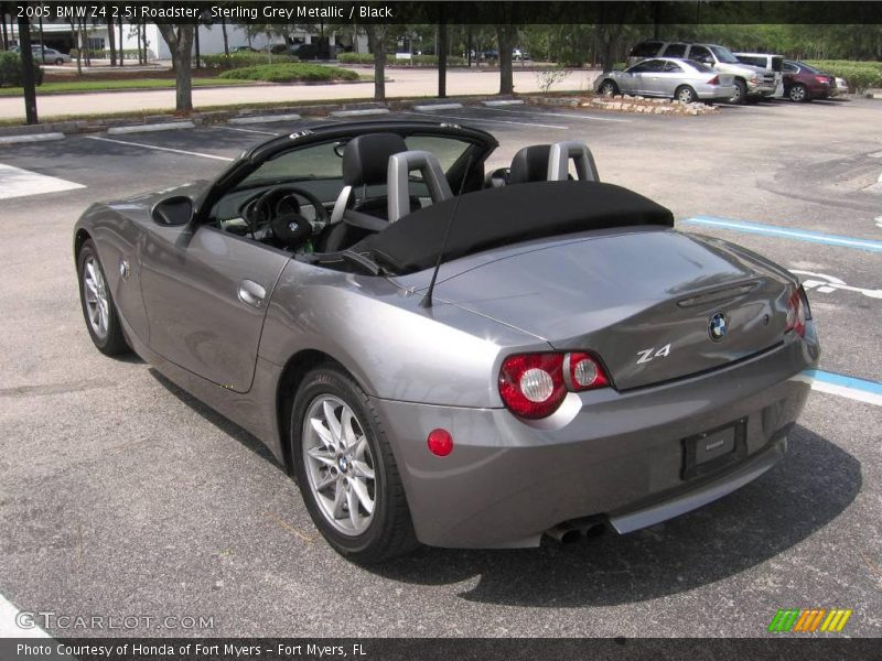 Sterling Grey Metallic / Black 2005 BMW Z4 2.5i Roadster