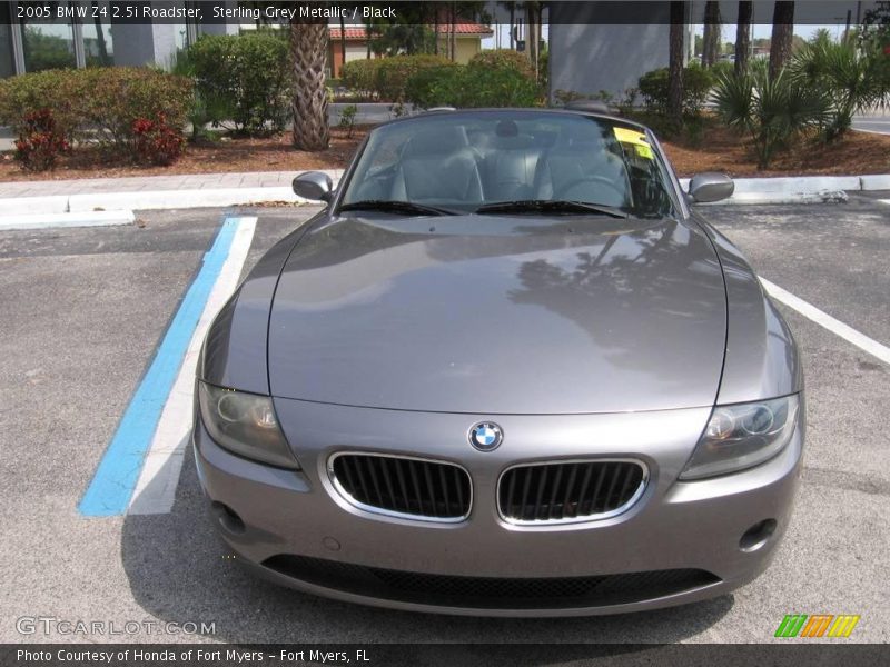 Sterling Grey Metallic / Black 2005 BMW Z4 2.5i Roadster