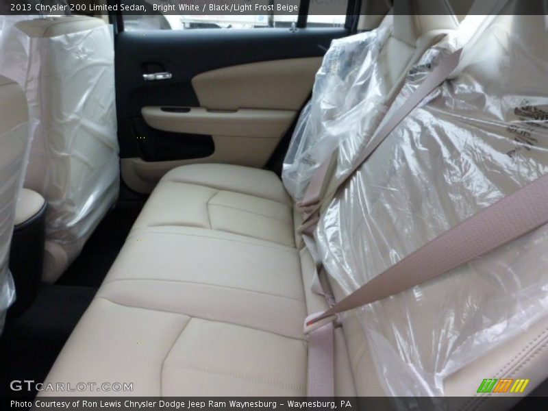 Bright White / Black/Light Frost Beige 2013 Chrysler 200 Limited Sedan