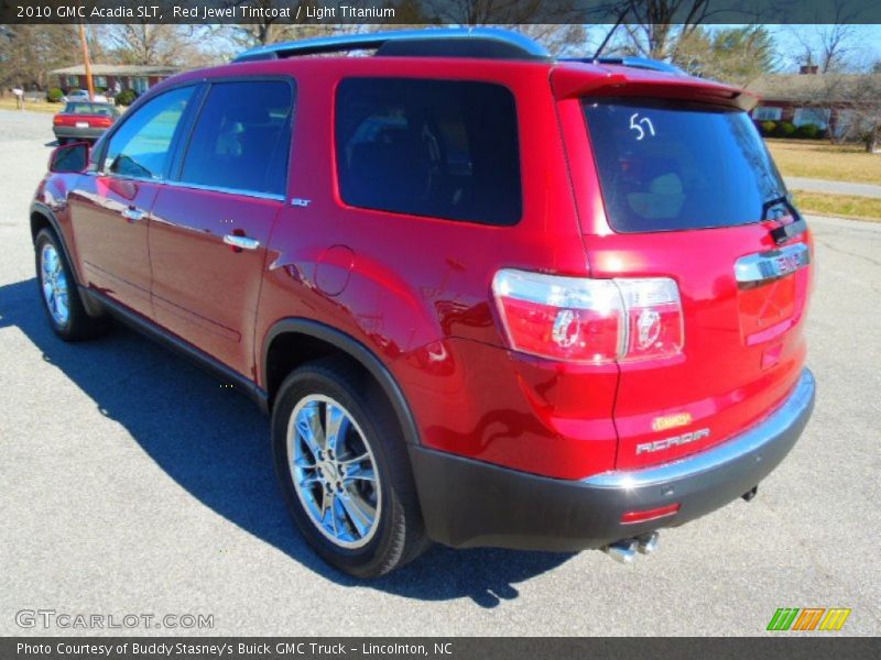 Red Jewel Tintcoat / Light Titanium 2010 GMC Acadia SLT