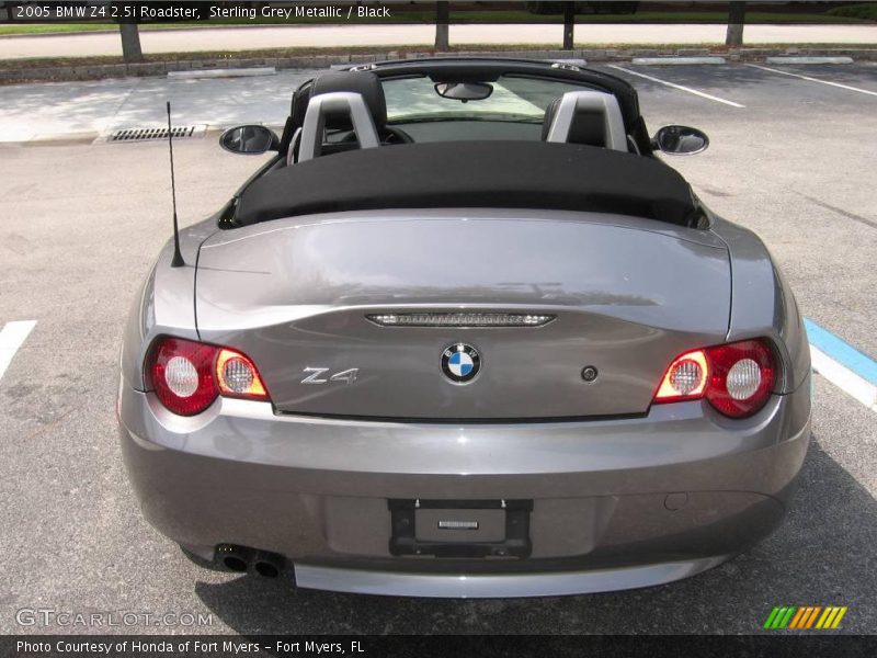 Sterling Grey Metallic / Black 2005 BMW Z4 2.5i Roadster