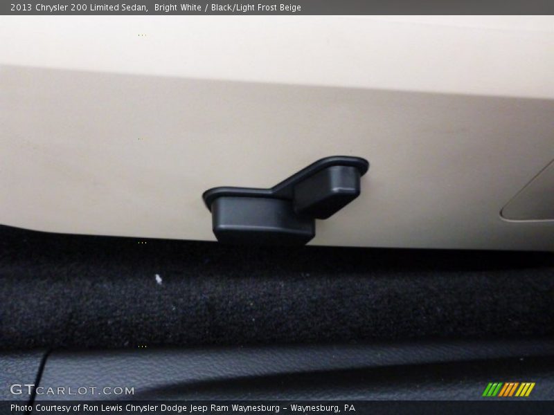 Bright White / Black/Light Frost Beige 2013 Chrysler 200 Limited Sedan