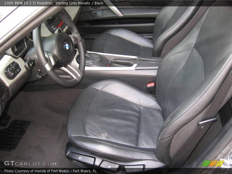 Sterling Grey Metallic / Black 2005 BMW Z4 2.5i Roadster