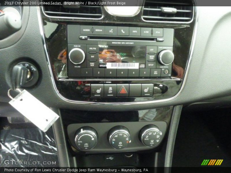 Bright White / Black/Light Frost Beige 2013 Chrysler 200 Limited Sedan