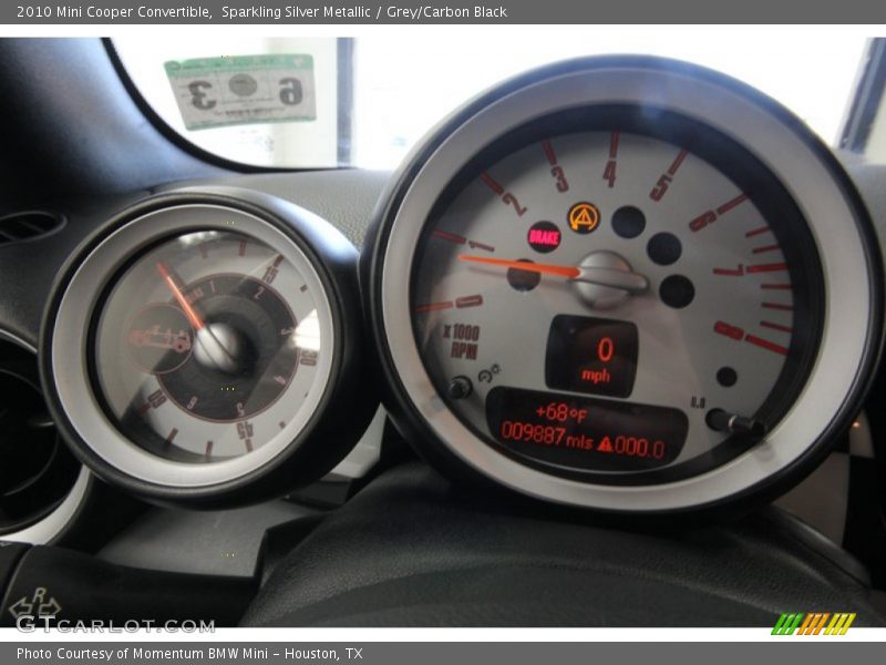 Sparkling Silver Metallic / Grey/Carbon Black 2010 Mini Cooper Convertible
