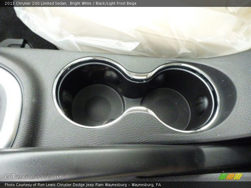 Bright White / Black/Light Frost Beige 2013 Chrysler 200 Limited Sedan