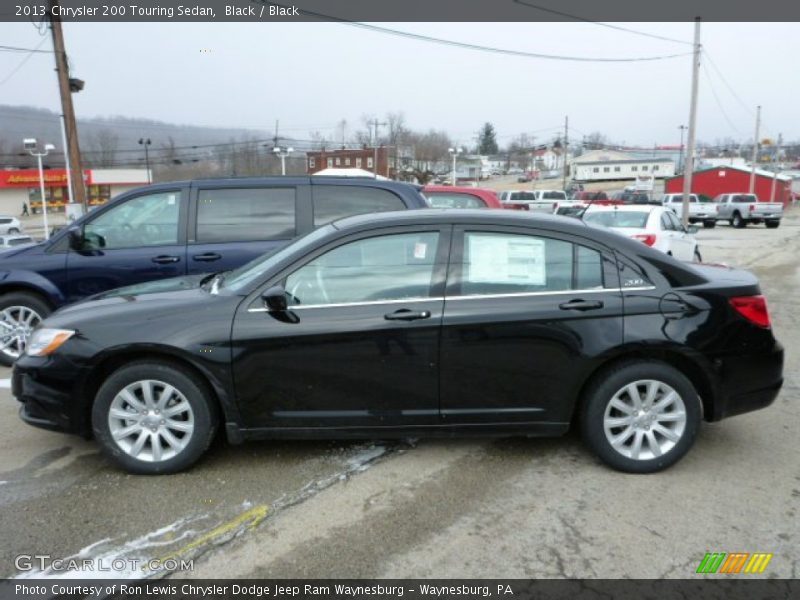 Black / Black 2013 Chrysler 200 Touring Sedan