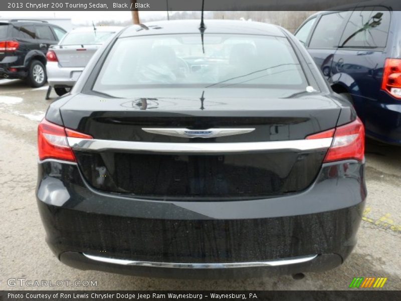 Black / Black 2013 Chrysler 200 Touring Sedan
