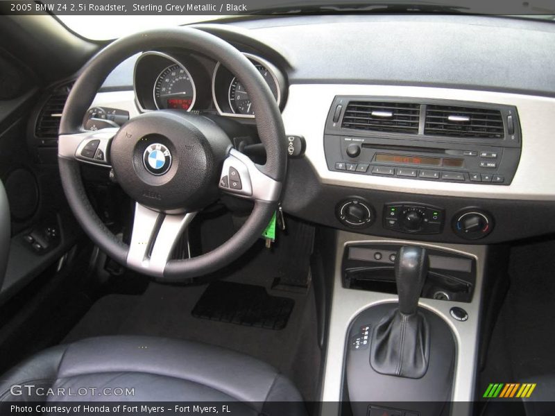 Sterling Grey Metallic / Black 2005 BMW Z4 2.5i Roadster