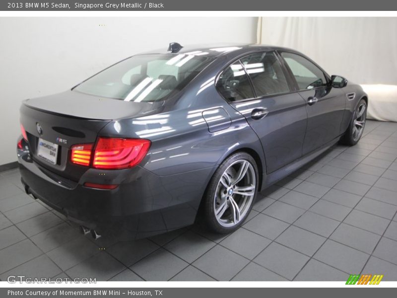 Singapore Grey Metallic / Black 2013 BMW M5 Sedan