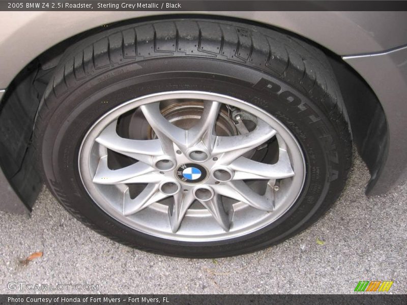 Sterling Grey Metallic / Black 2005 BMW Z4 2.5i Roadster