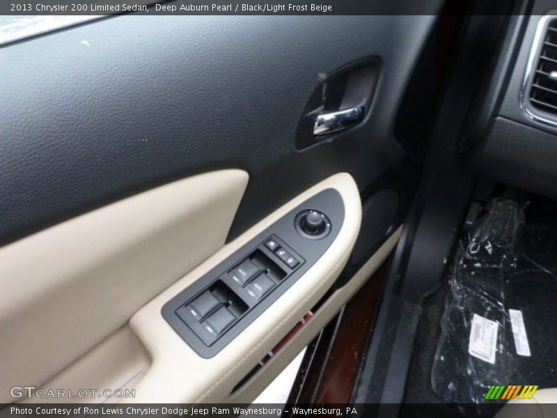 Deep Auburn Pearl / Black/Light Frost Beige 2013 Chrysler 200 Limited Sedan