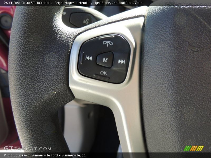 Bright Magenta Metallic / Light Stone/Charcoal Black Cloth 2011 Ford Fiesta SE Hatchback