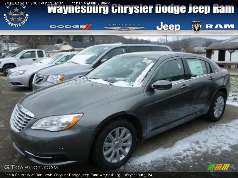 Tungsten Metallic / Black 2013 Chrysler 200 Touring Sedan