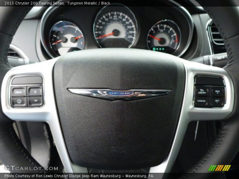 Tungsten Metallic / Black 2013 Chrysler 200 Touring Sedan