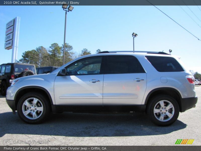 Quicksilver Metallic / Ebony 2010 GMC Acadia SLE