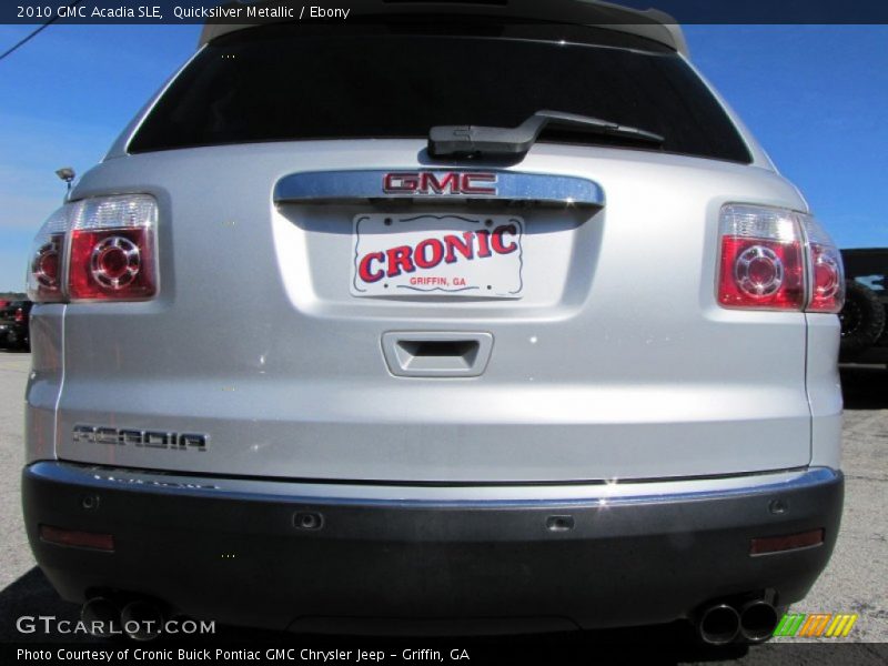 Quicksilver Metallic / Ebony 2010 GMC Acadia SLE