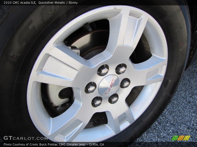 Quicksilver Metallic / Ebony 2010 GMC Acadia SLE