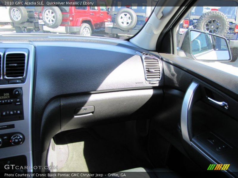 Quicksilver Metallic / Ebony 2010 GMC Acadia SLE