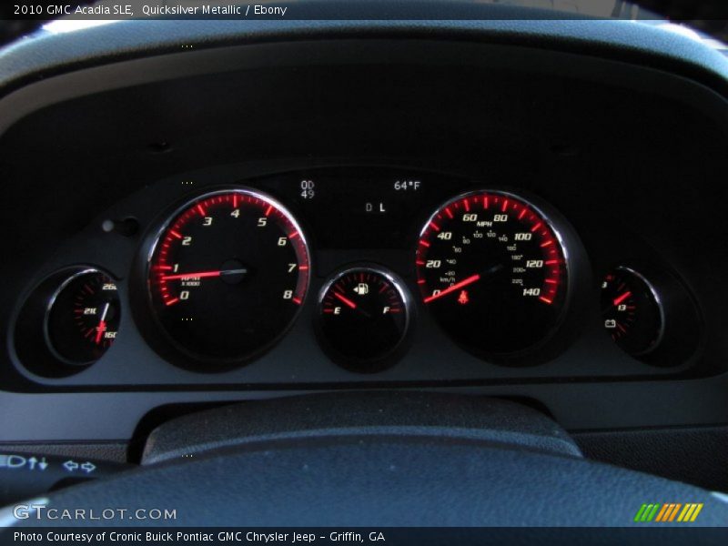 Quicksilver Metallic / Ebony 2010 GMC Acadia SLE