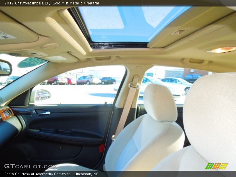 Gold Mist Metallic / Neutral 2012 Chevrolet Impala LT