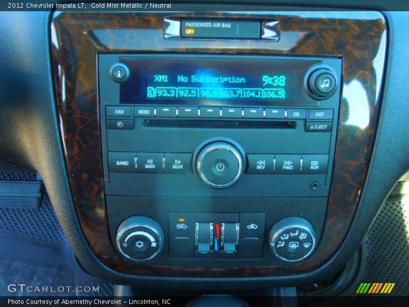 Gold Mist Metallic / Neutral 2012 Chevrolet Impala LT