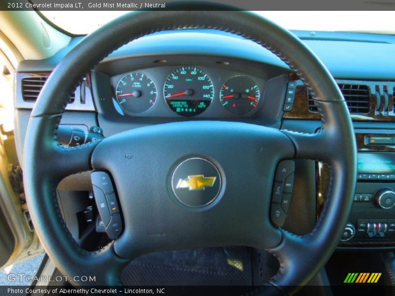 Gold Mist Metallic / Neutral 2012 Chevrolet Impala LT